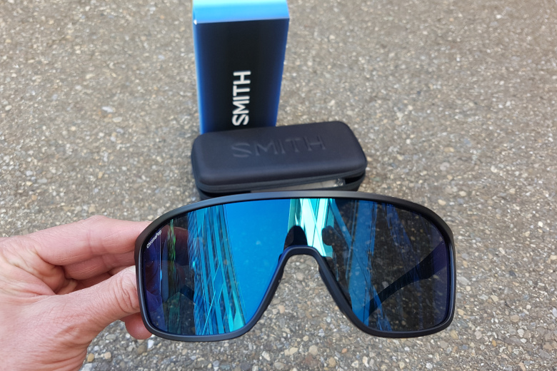 Smith Boomtown Matte Black Polarized Blue Mirror