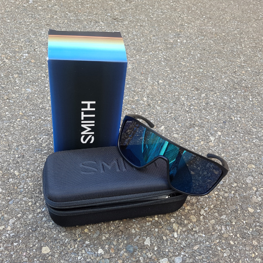 Smith Boomtown Matte Black Polarized Blue Mirror