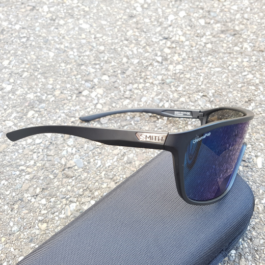 Smith Boomtown Matte Black Polarized Blue Mirror