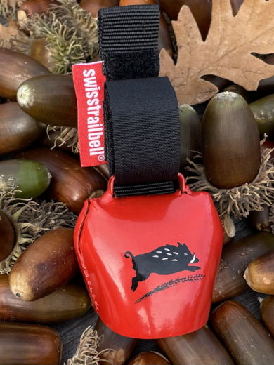 Swisstrailbell die Wildsau auf rot