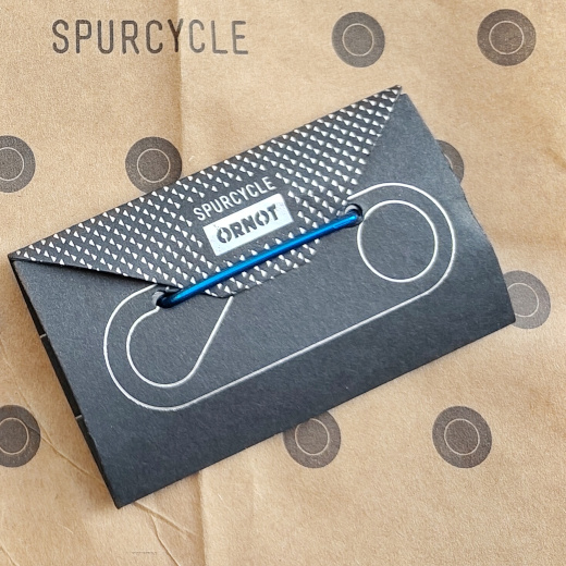Spurcycle Titanium Key Clip Blue