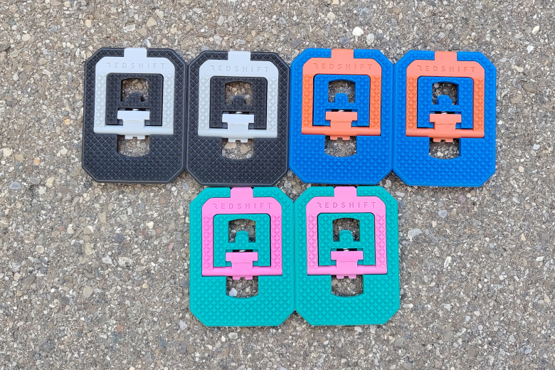 Redshift Mousetrap Pedal Adapters Blue/Orange