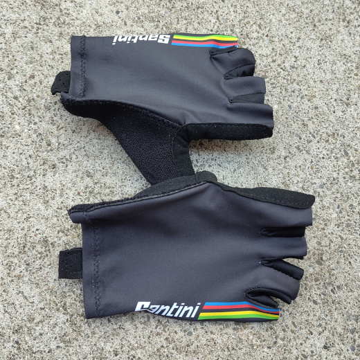 Santini Sommer-Handschuhe, UCI Rainbow World Champion