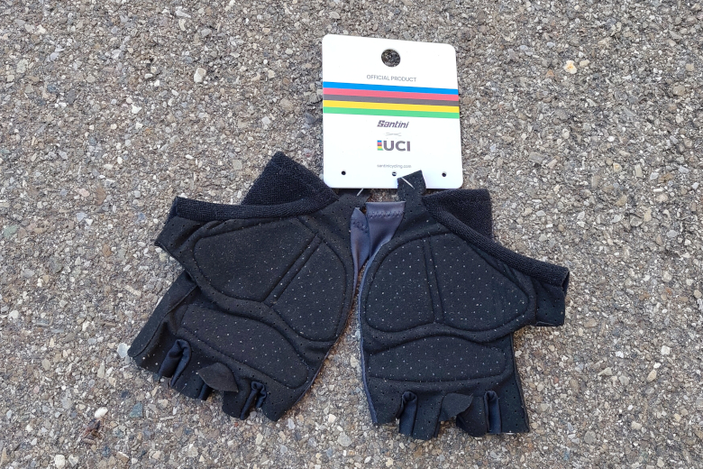 Santini Sommer-Handschuhe, UCI Rainbow World Champion black